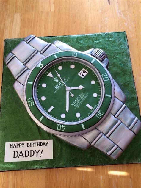 rolex cake ideas|Rolex dial shape birthday cake.